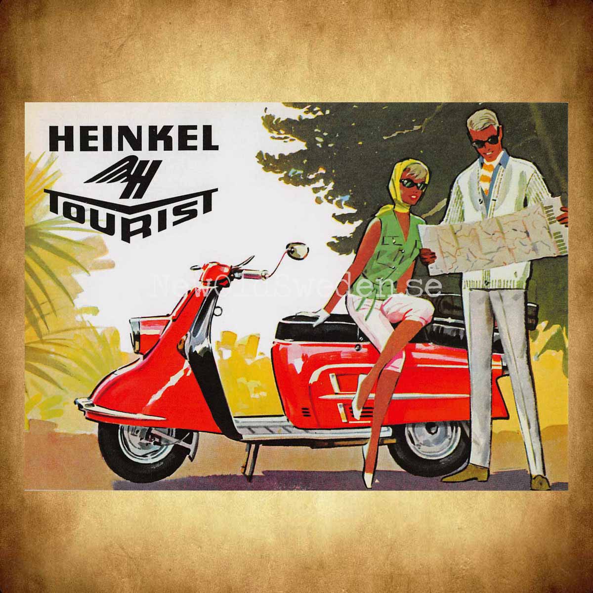 HEINKEL Tourist - Vykort A5 - 2