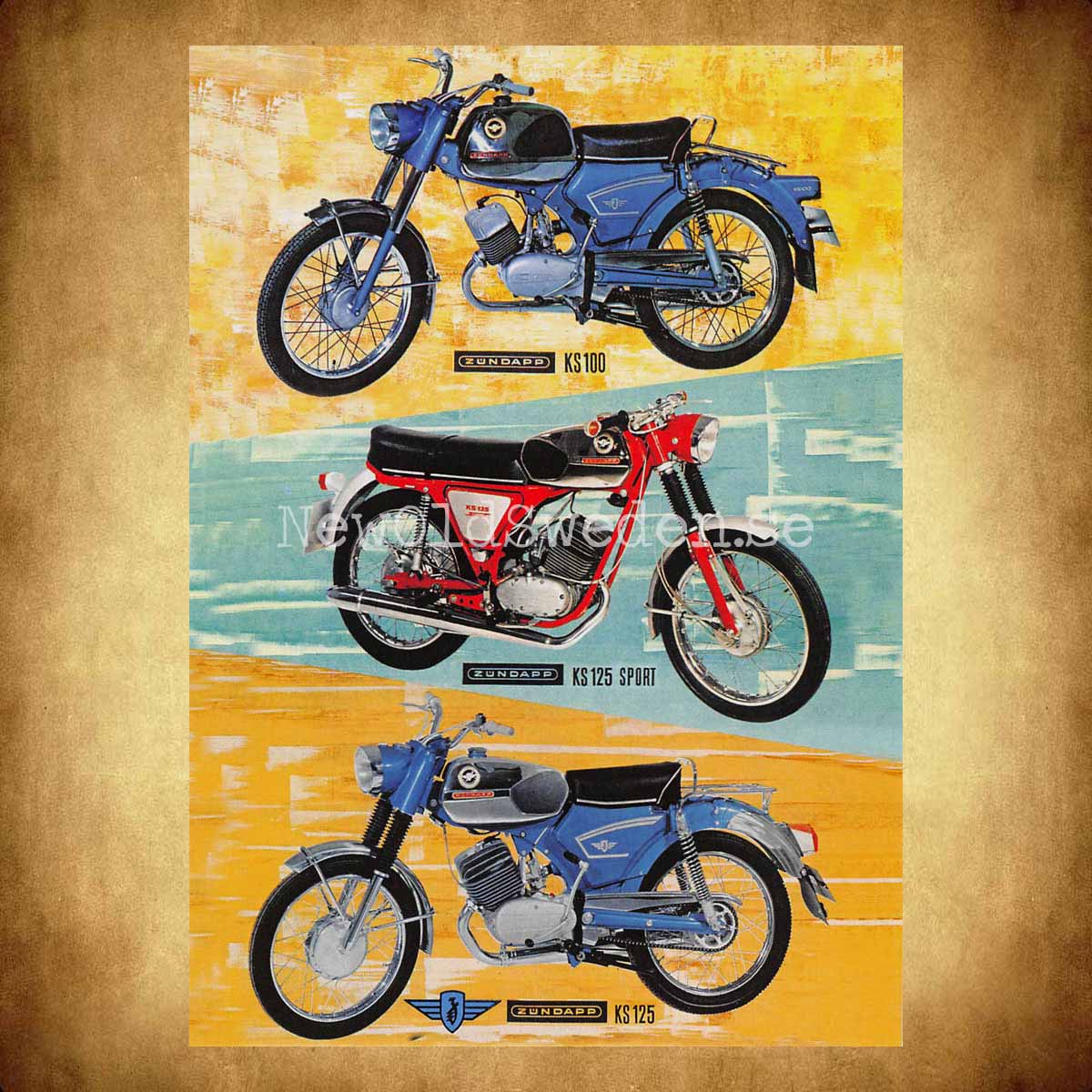Zündapp KS 100 - Zündapp KS 125 Sport - Zundapp KS 125 - Vykort A5 - 2
