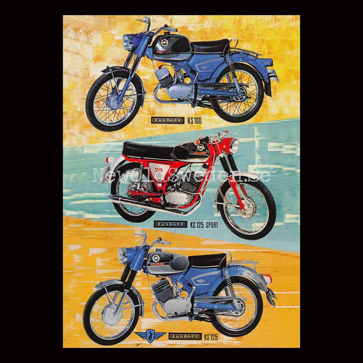 Zündapp KS 100 - Zündapp KS 125 Sport - Zundapp KS 125 - Vykort A5