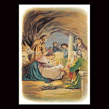 Jesus, Maria och Josef - Vykort A5