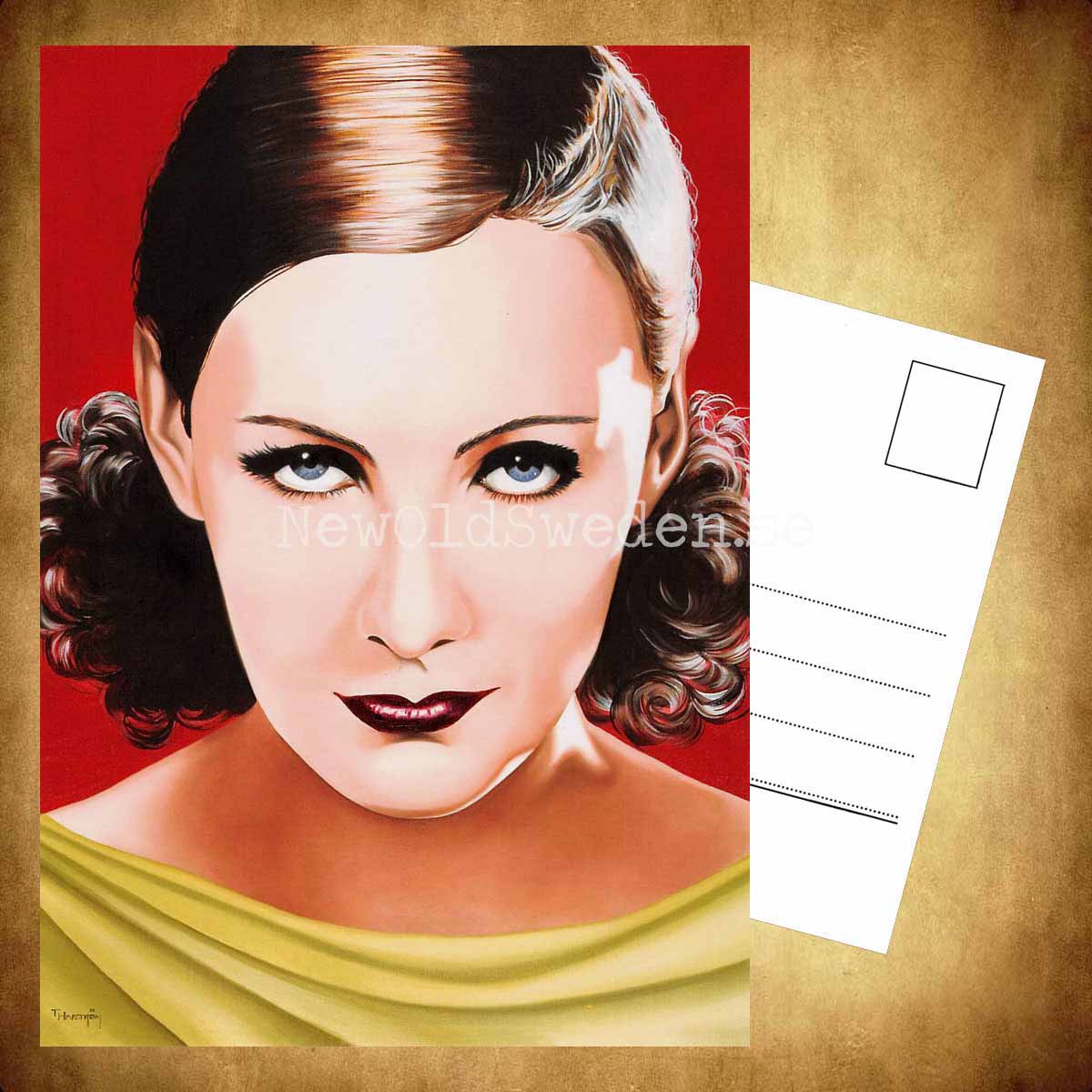 Greta Garbo 1905-1990 - Vykort A5 - 3