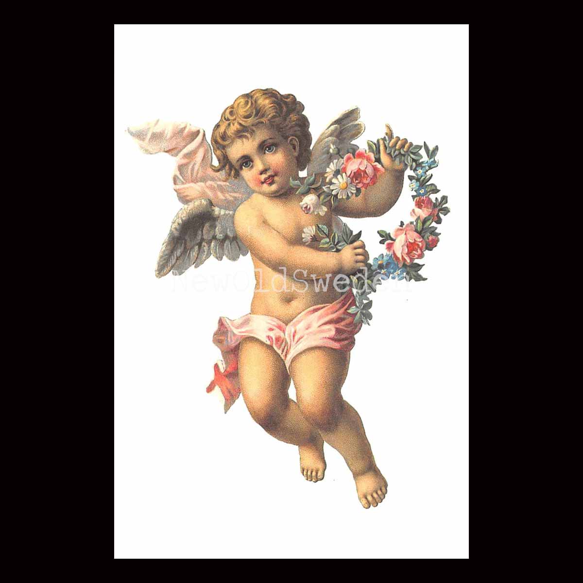 Skyddsängel Vintage Vykort Nr: 1 - 10 x 15 cm - 425