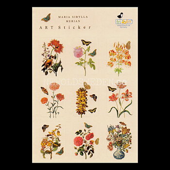 Art Stickers 45 stycken - Maria Sibylla Merian 1647 - 1717