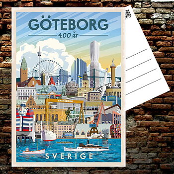 GÖTEBORG - Vykort 13 x 18 cm - ThomasO - 551