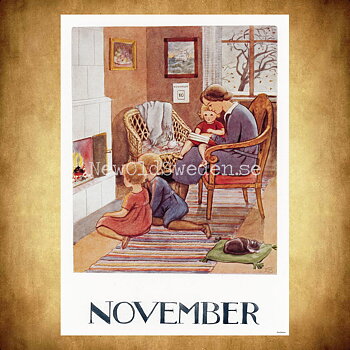 November Elsa Beskow - Månadsbild A4 - BB03