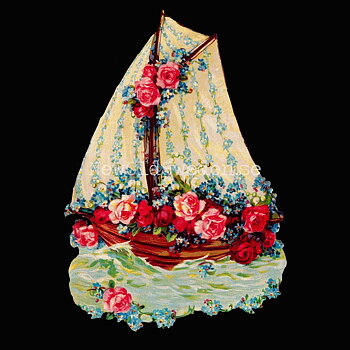 Blue Flowership 11.5x16.5 cm - Bokmärke © Ernst Freihoff 5004