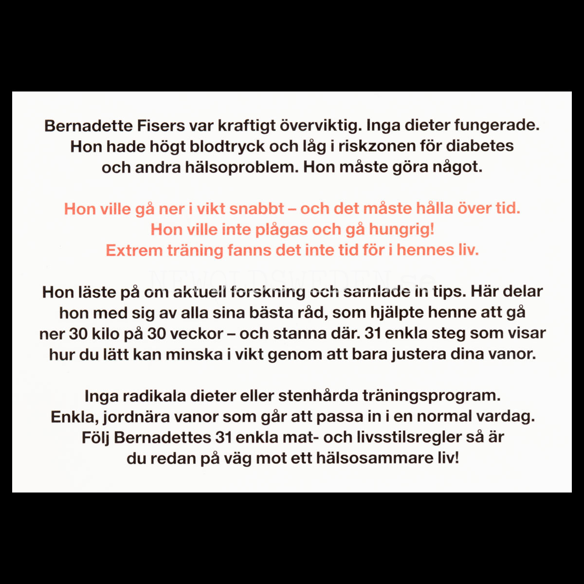 Boken om hur du lätt går ner i vikt och stannar där - H01 - 2