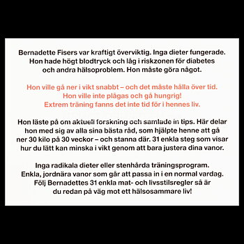 Boken om hur du lätt går ner i vikt och stannar där - H01