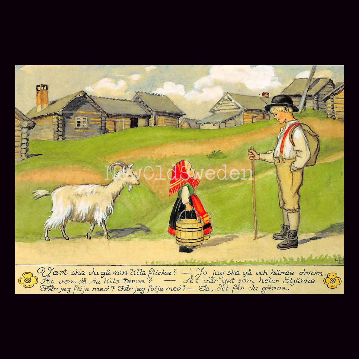 Vart ska du gå min lilla flicka? - Elsa Beskow - 600