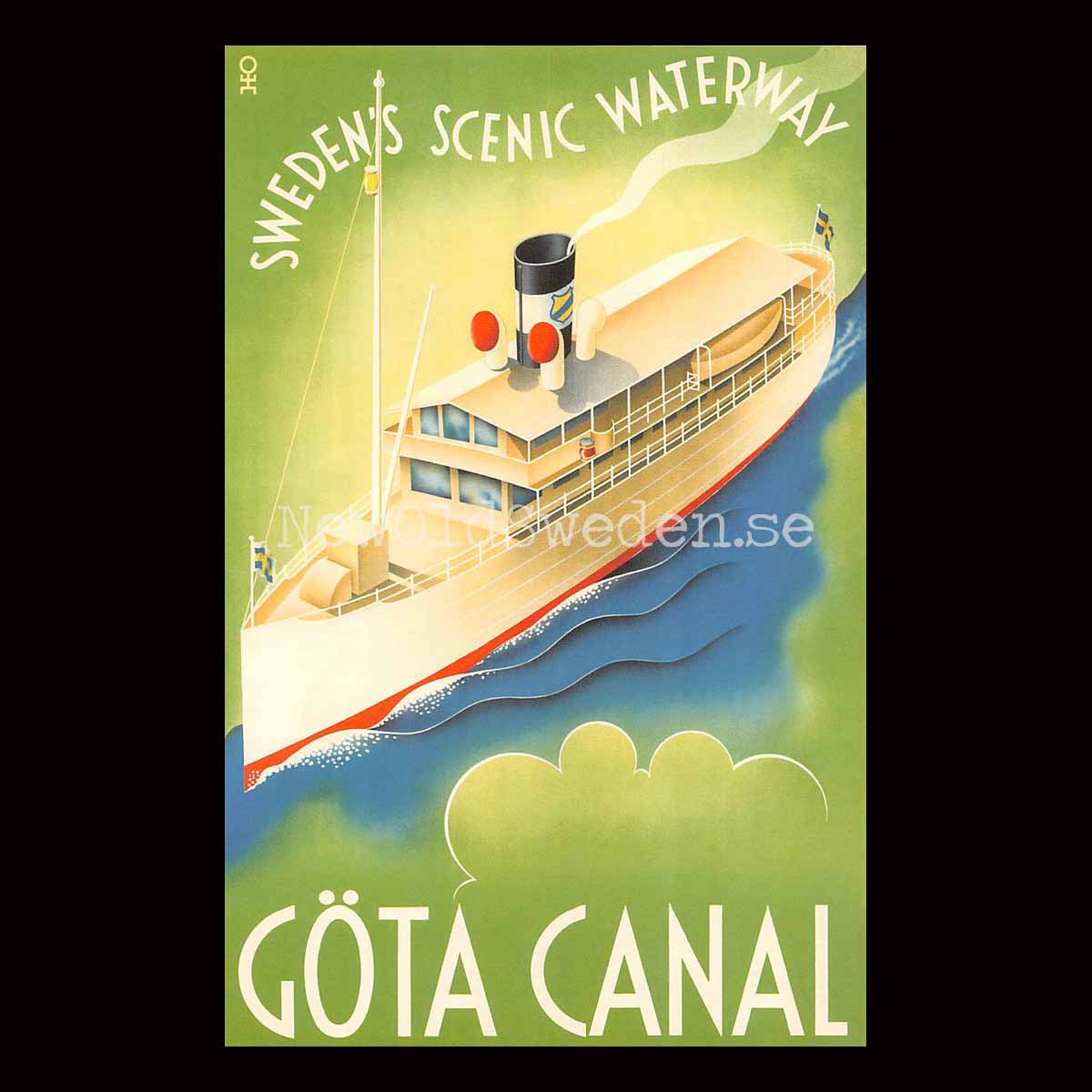 GÖTA CANAL WATERWAY - 1936