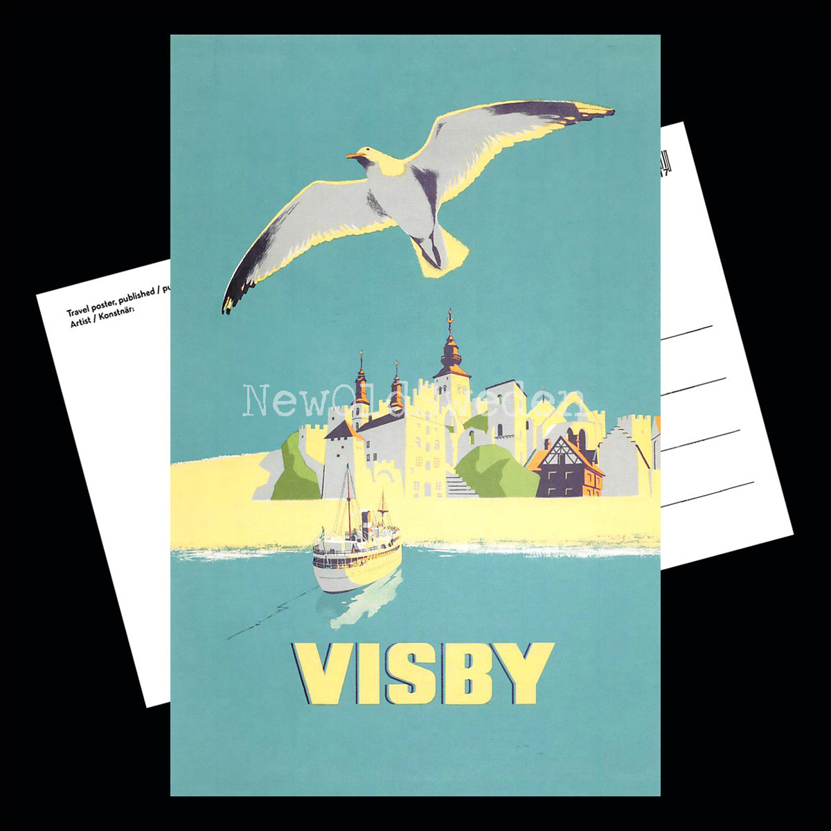 VISBY FRÅN HAVET - 1956 - 3