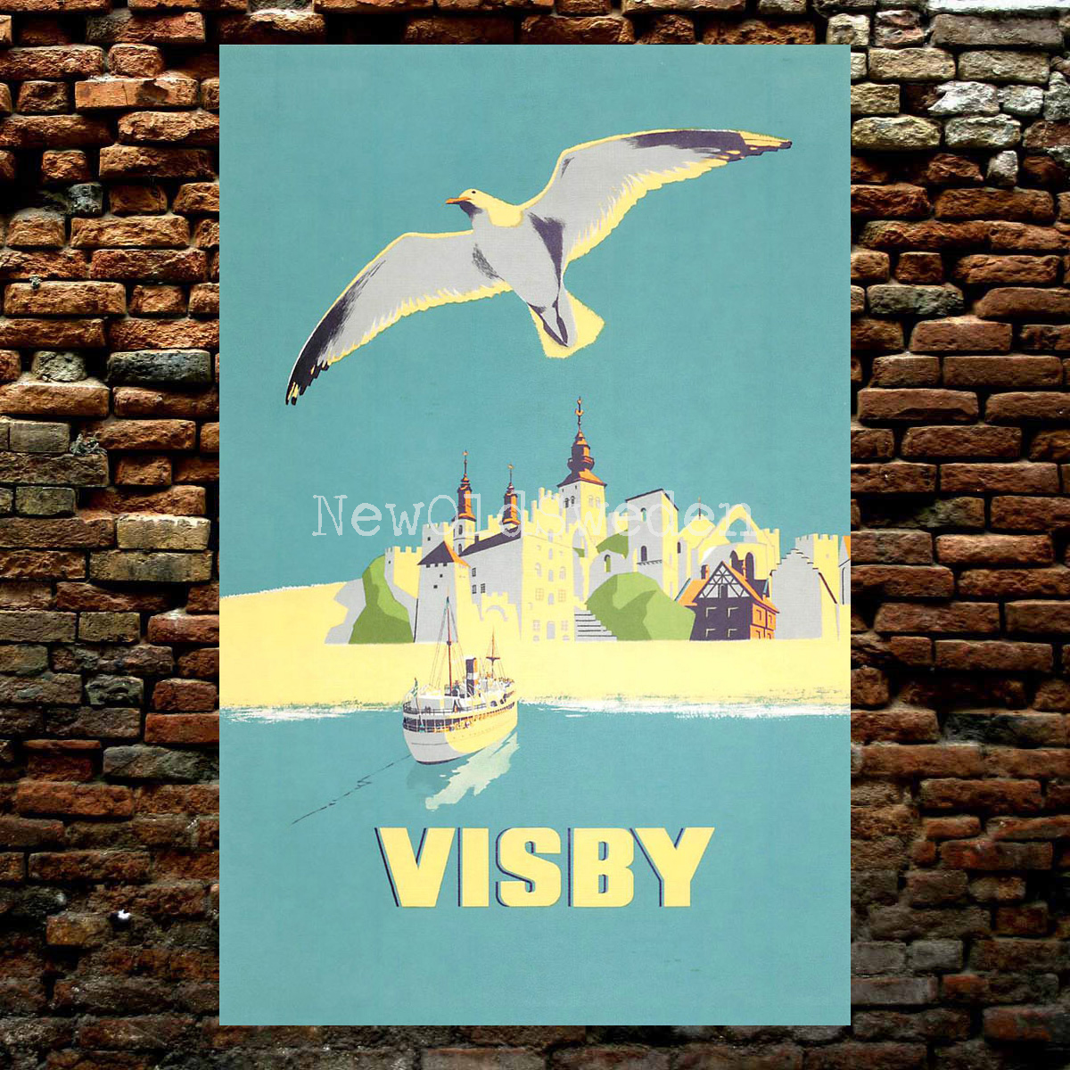 VISBY FRÅN HAVET - 1956 - 2