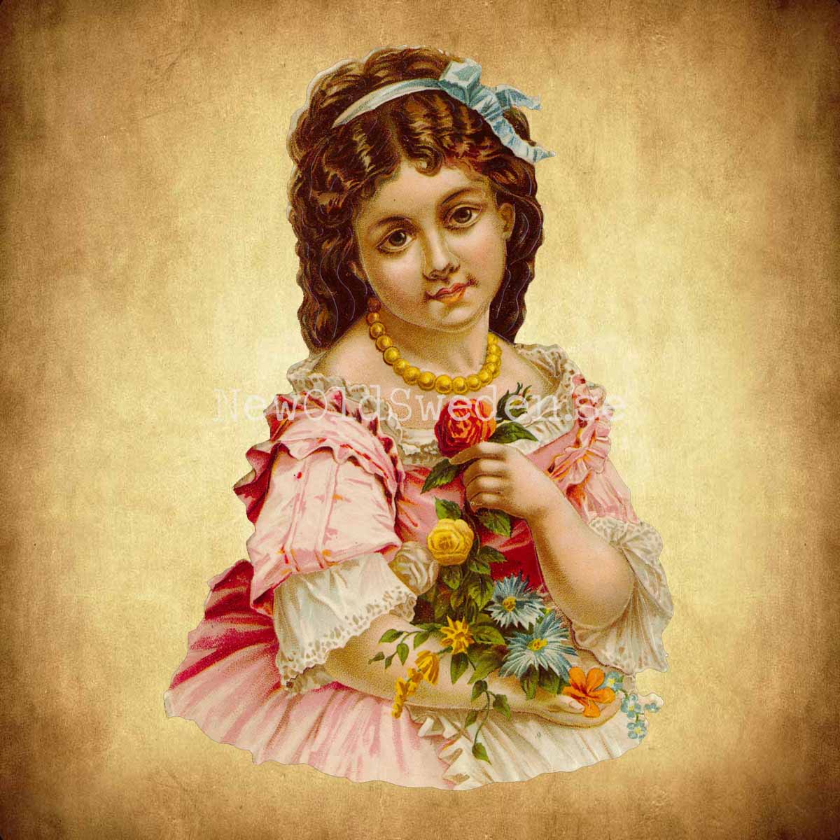 Girl 11x16 cm - Bokmärke © Ernst Freihoff 5014 - 2