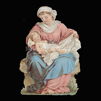 The Virgin Mary with Child 11x16 cm - Bokmärke © Ernst Freihoff 5018