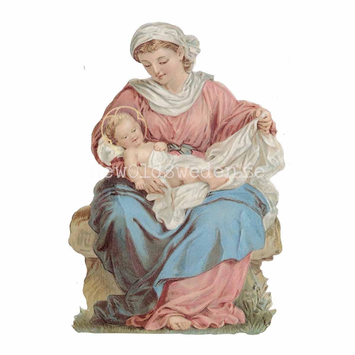 The Virgin Mary with Child 11x16 cm - Bokmärke © Ernst Freihoff 5018 - 3