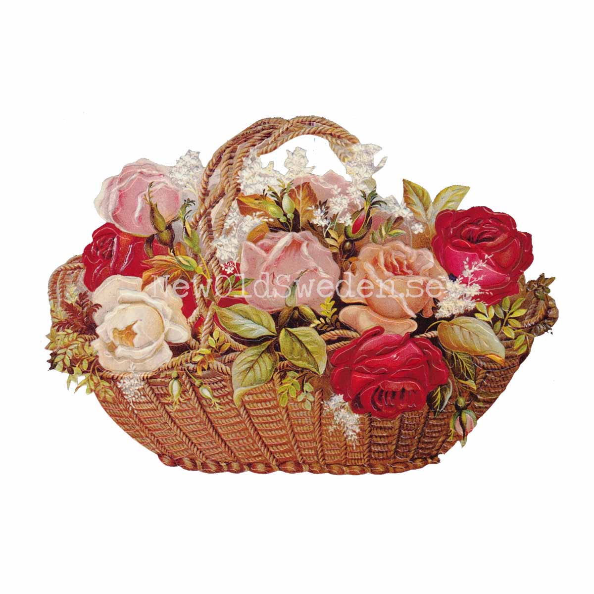 Basket with Flowers 16x11 cm - Bokmärke © Ernst Freihoff 5027 - 3