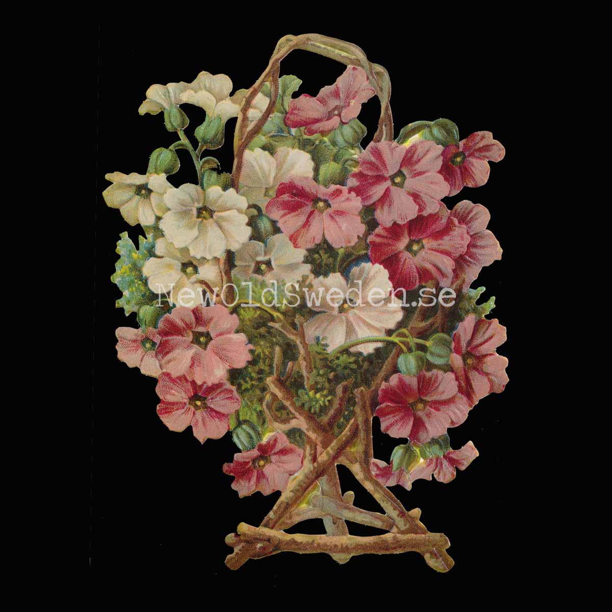 Basket with Flowers 11x15 cm - Bokmärke © Ernst Freihoff 5030