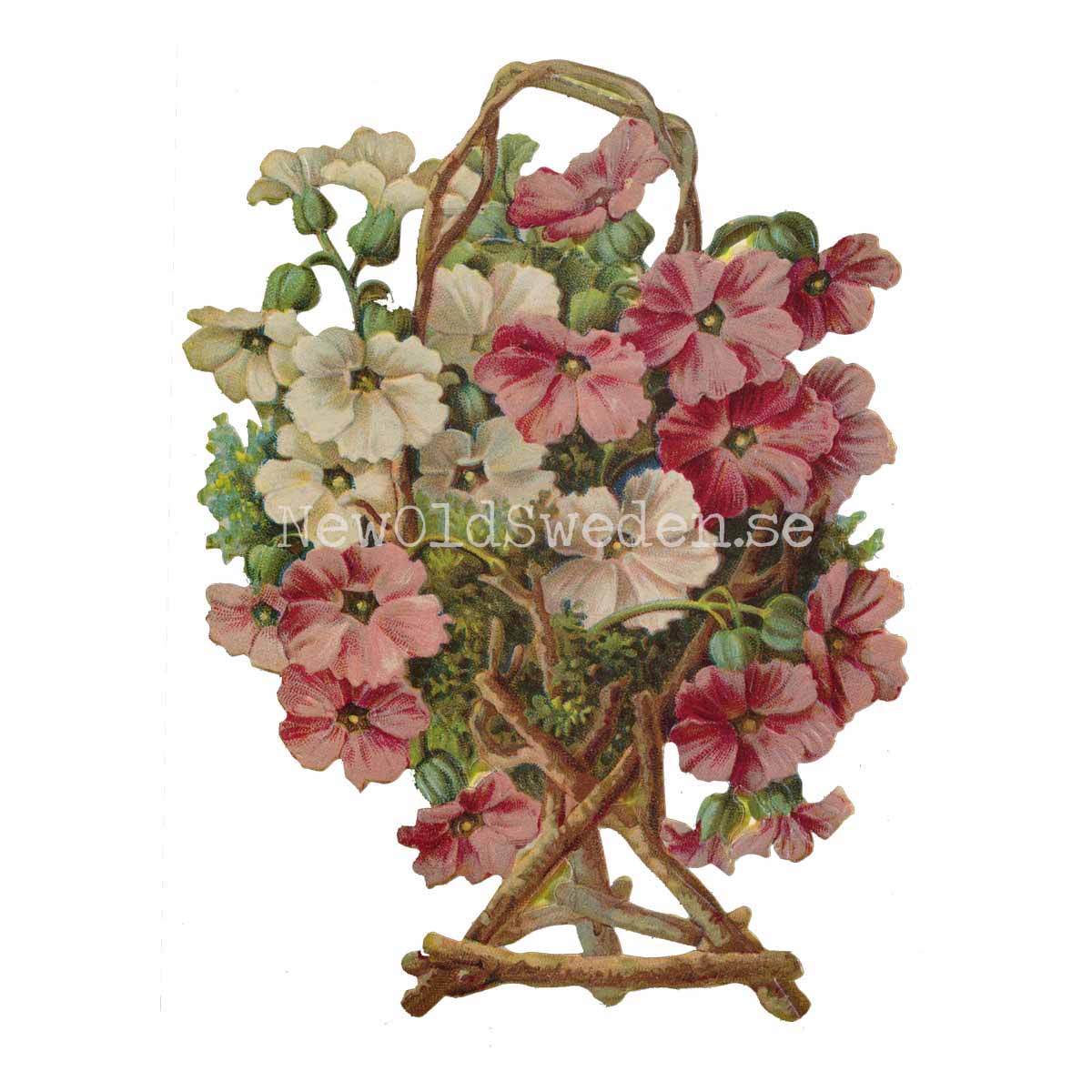 Basket with Flowers 11x15 cm - Bokmärke © Ernst Freihoff 5030 - 3