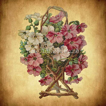 Basket with Flowers 11x15 cm - Bokmärke © Ernst Freihoff 5030