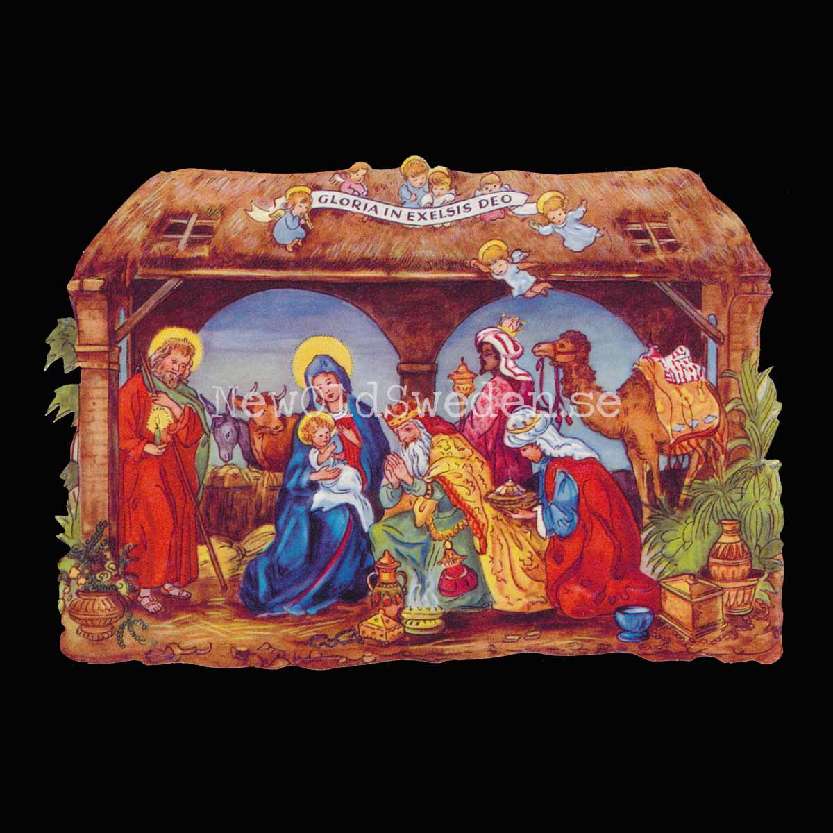 Nativity Scene 16x11 cm - Bokmärke © Ernst Freihoff 5036