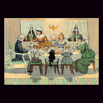 Kaffekalaset - Elsa Beskow - Vykort A6 - 909