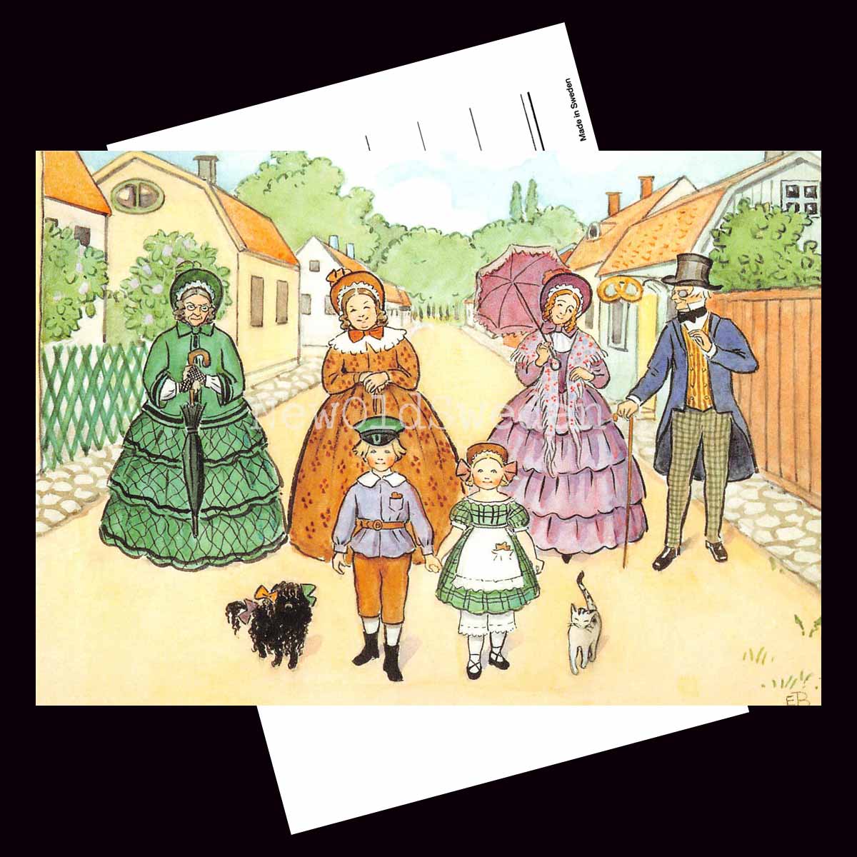 På promenad - Elsa Beskow - 600 - 3