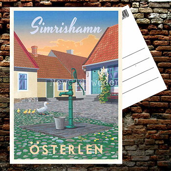 SIMRISHAMN ÖSTERLEN - Vykort 13 x 18 cm - ThomasO - 552