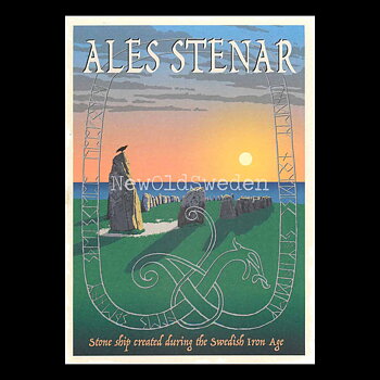 ALES STENAR YSTAD SKÅNE - Vykort 13 x 18 cm - ThomasO - 552