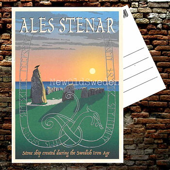 ALES STENAR YSTAD SKÅNE - Vykort 13 x 18 cm - ThomasO - 552