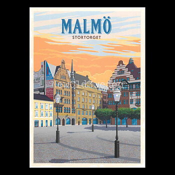MALMÖ STORTORGET - Vykort 13 x 18 cm - ThomasO - 552