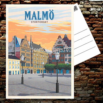 MALMÖ STORTORGET - Vykort 13 x 18 cm - ThomasO - 552