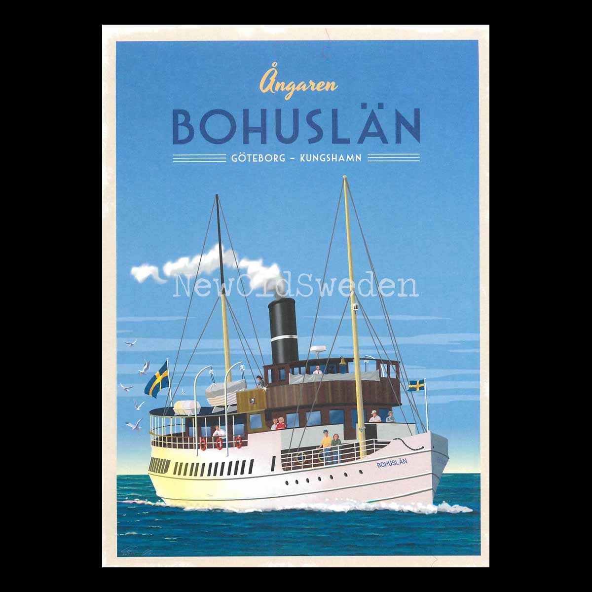 ÅNGAREN S/S BOHUSLÄN GÖTEBORG KUNGSHAMN - ThomasO - 553