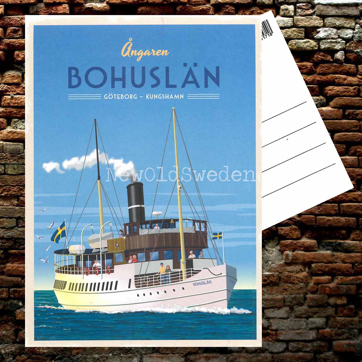 ÅNGAREN S/S BOHUSLÄN GÖTEBORG KUNGSHAMN - ThomasO - 553 - 2