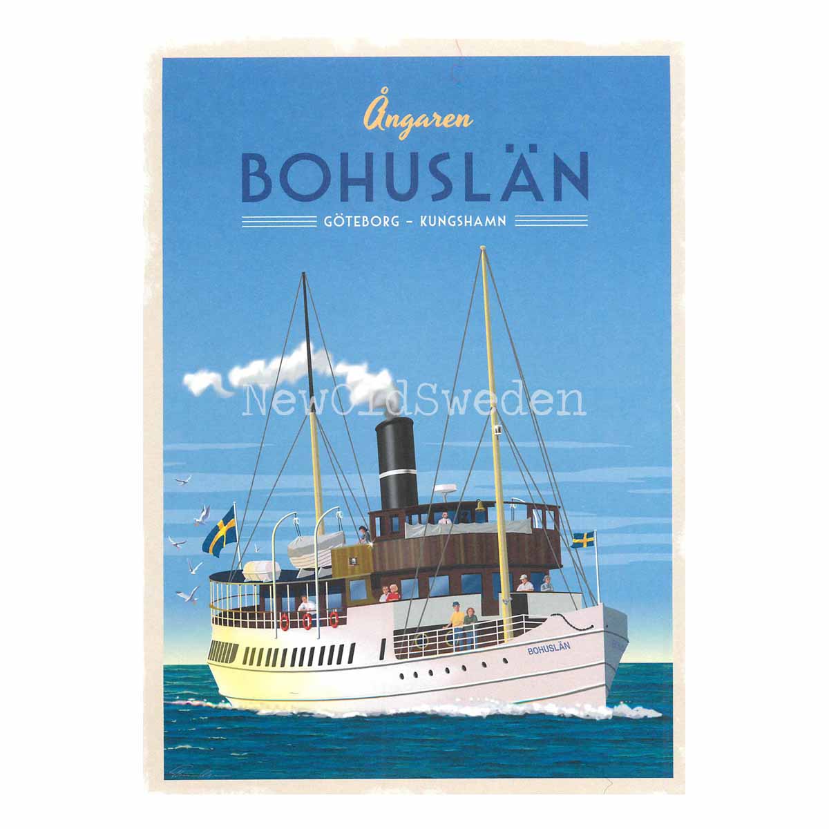 ÅNGAREN S/S BOHUSLÄN GÖTEBORG KUNGSHAMN - ThomasO - 553 - 3
