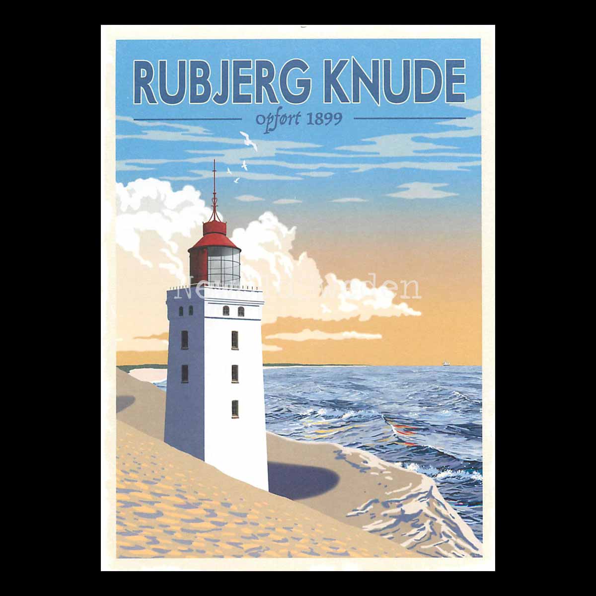 RUBJERG KNUDE FYR 1899 DANMARK - Vykort 13 x 18 cm - ThomasO - 550