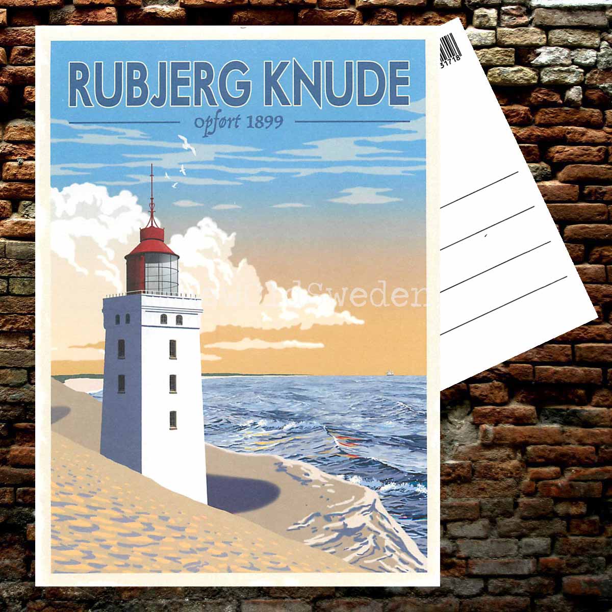 RUBJERG KNUDE FYR 1899 DANMARK - Vykort 13 x 18 cm - ThomasO - 550 - 2