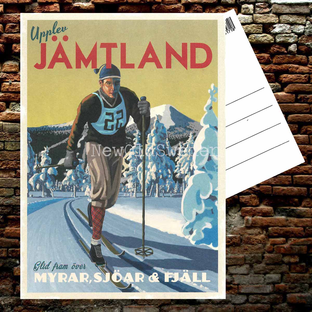 JÄMTLAND VINTERSPORT - Vykort 13 x 18 cm - ThomasO - 550 - 2