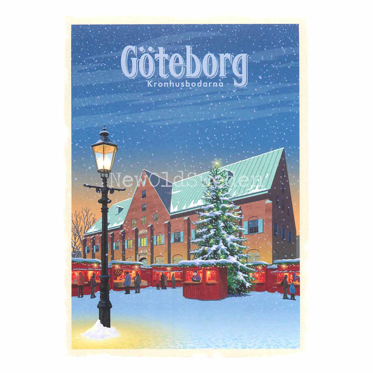 GÖTEBORG KRONHUSBODARNA VINTER - Vykort 13 x 18 cm - ThomasO - 551 - 3