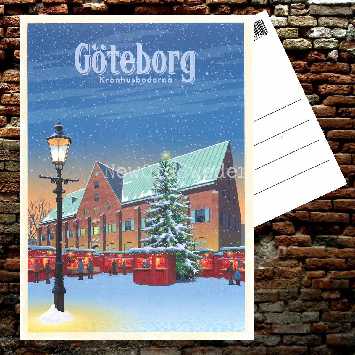 GÖTEBORG KRONHUSBODARNA VINTER - Vykort 13 x 18 cm - ThomasO - 551 - 2