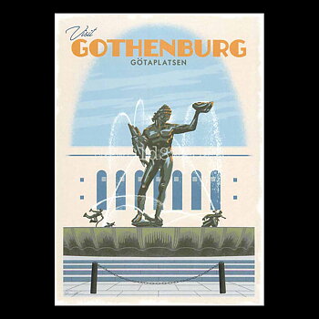 GOTHENBURG GÖTAPLATSEN - Vykort 13 x 18 cm - ThomasO - 551