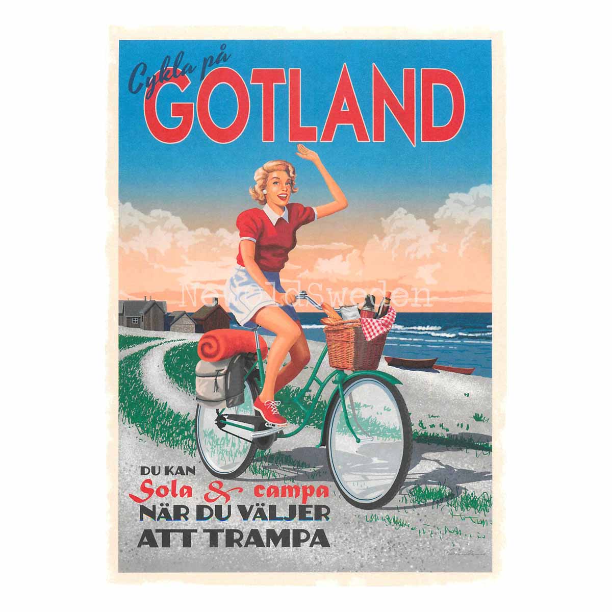 GOTLAND SOLA & CAMPA - Vykort 13 x 18 cm - ThomasO - 551 - 3