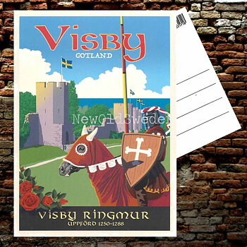 GOTLAND VISBY RINGMUR 1250 -1288 - Vykort 13 x 18 cm - ThomasO - 551