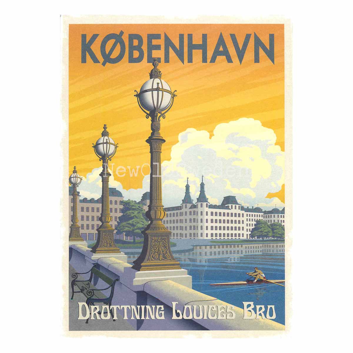 KØBENHAVN DROTTNING LOUICES BRO - Vykort 13 x 18 cm - ThomasO - 551 - 3