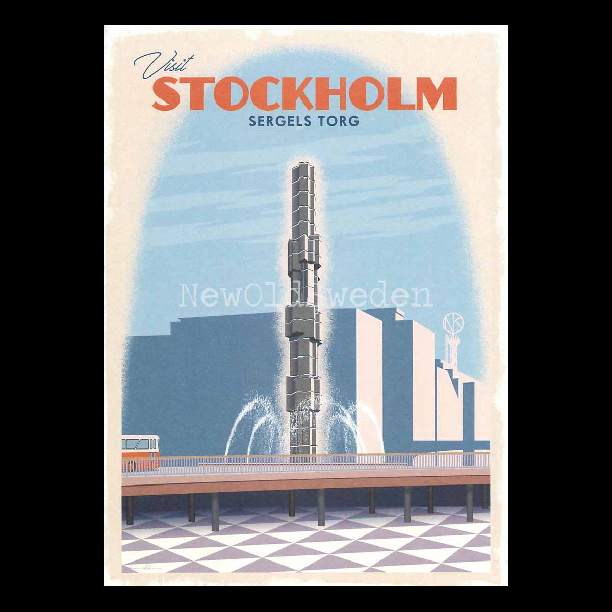 STOCKHOLM SERGELS TORG - Vykort 13 x 18 cm - ThomasO - 552