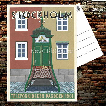 STOCKHOLM TELEFONKIOSKEN PAGODEN 1901 - ThomasO - 552