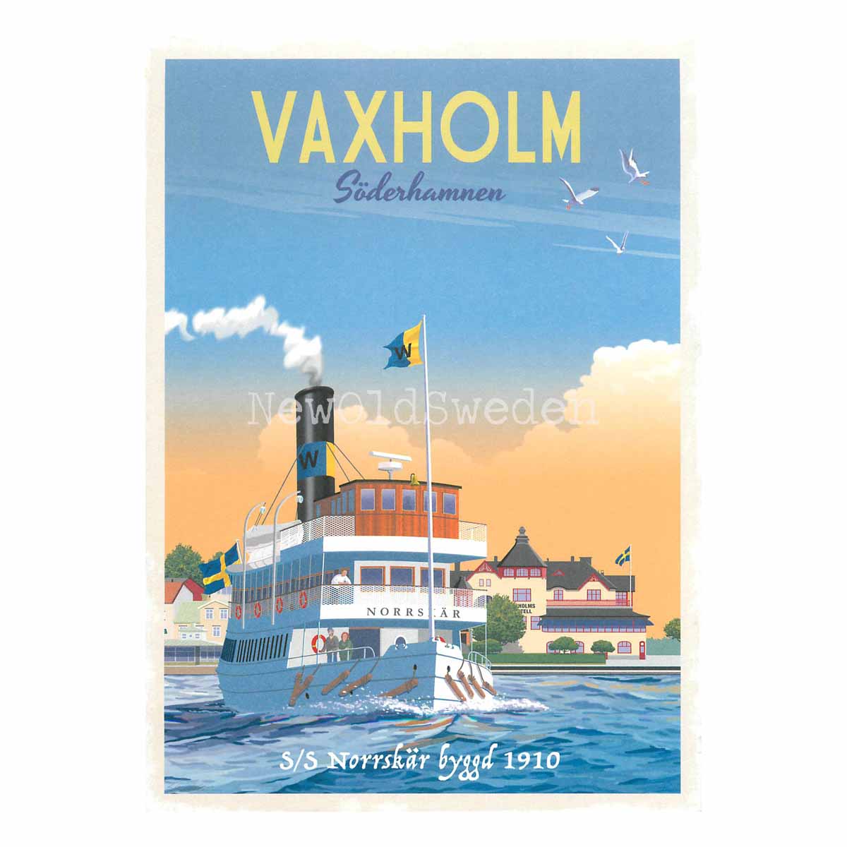 VAXHOLM SÖDERHAMNEN S/S Norrskär 1910 - ThomasO - 552 - 3