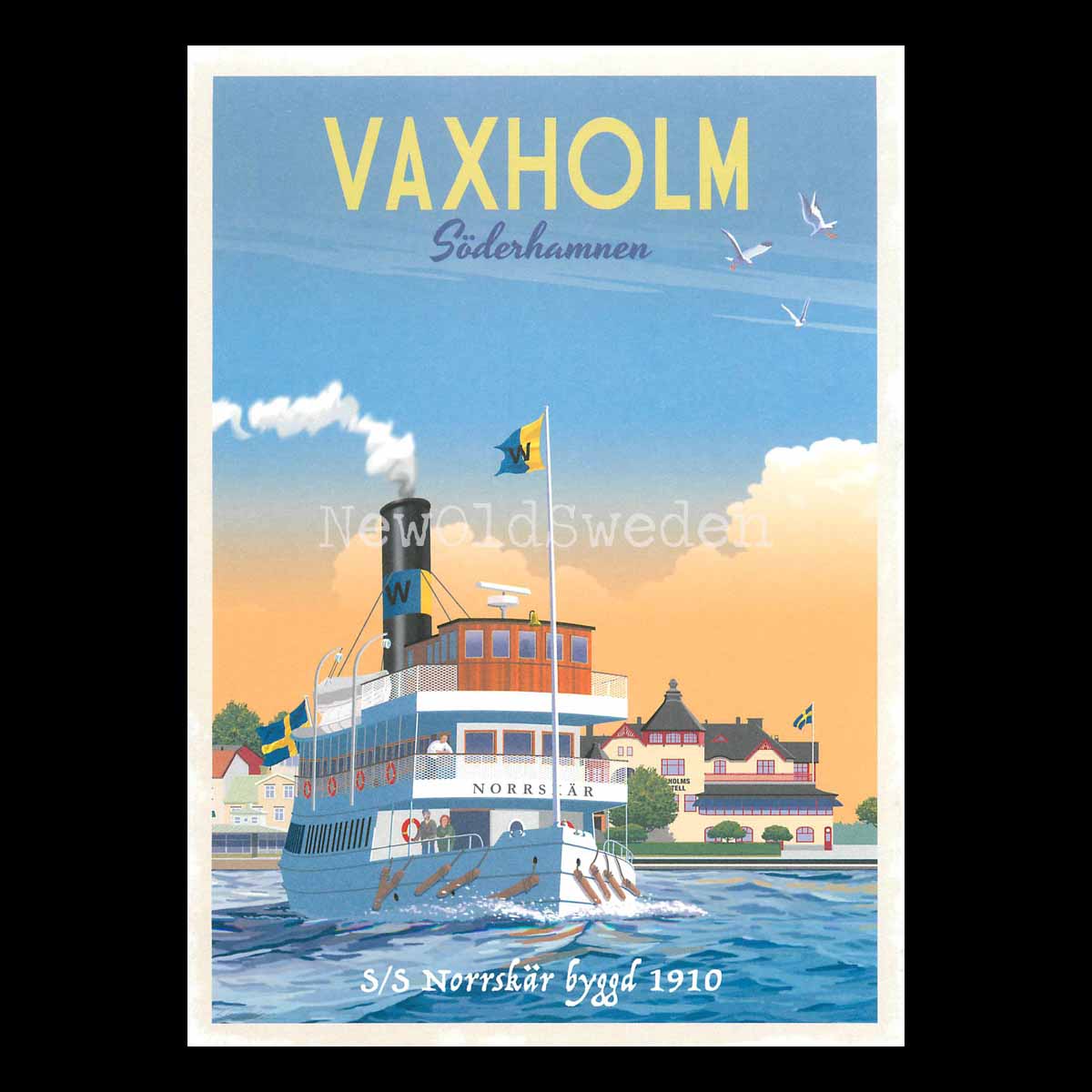 VAXHOLM SÖDERHAMNEN S/S Norrskär 1910 - ThomasO - 552