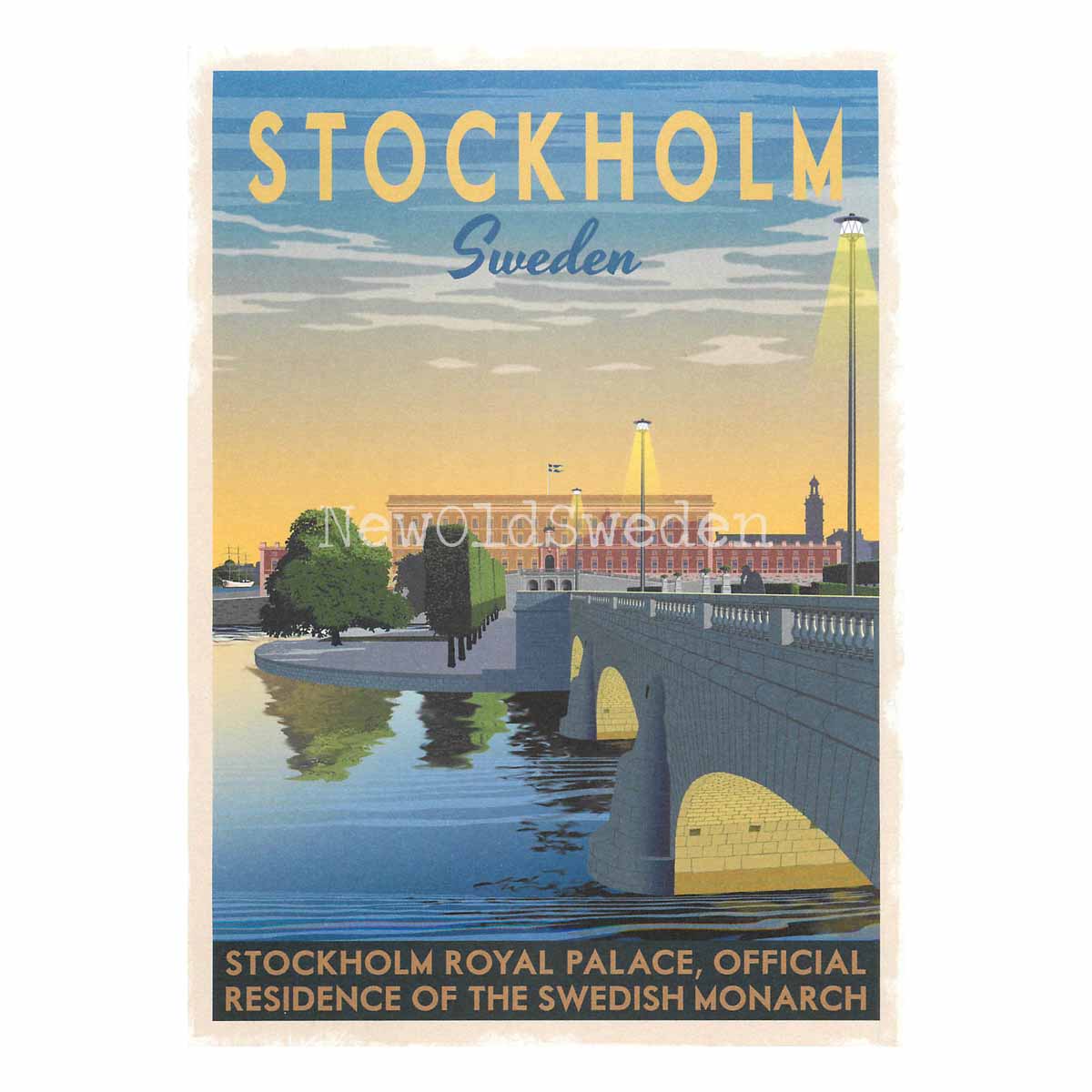 STOCKHOLM SLOTTET ROYAL PALACE - Vykort 13 x 18 cm - ThomasO - 552 - 3