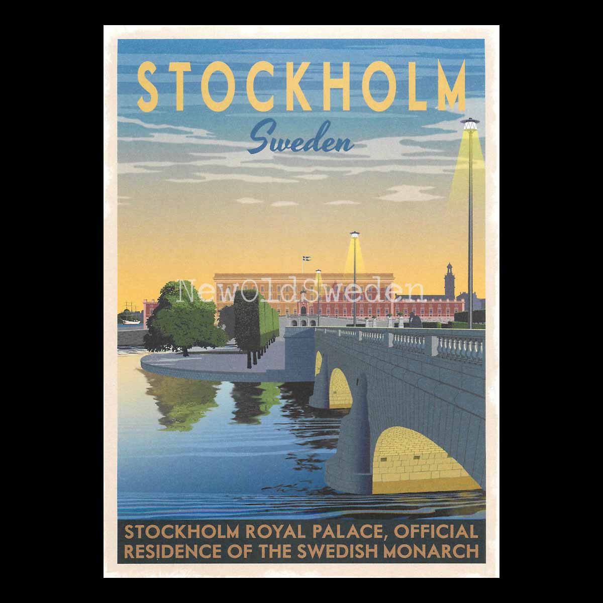 STOCKHOLM SLOTTET ROYAL PALACE - Vykort 13 x 18 cm - ThomasO - 552