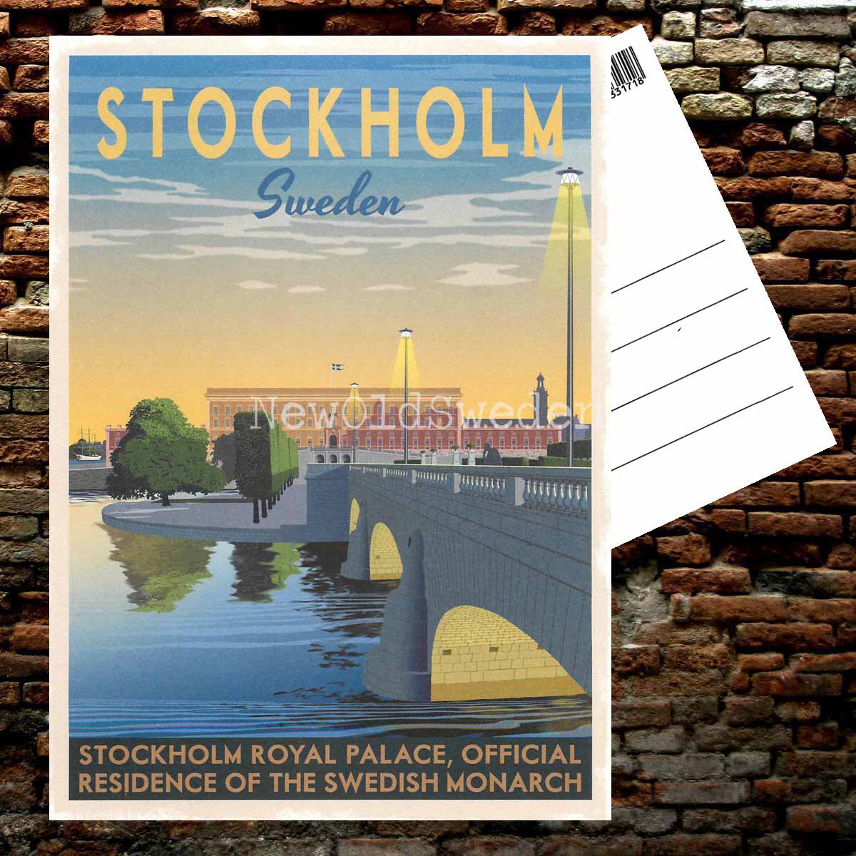 STOCKHOLM SLOTTET ROYAL PALACE - Vykort 13 x 18 cm - ThomasO - 552 - 2
